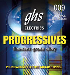 GHS PRXL Progressives 09-42 stygos elektrinei gitarai
