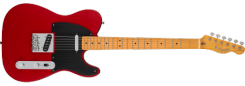 Squier 40th Anniversary Tele MN Vintage Ediition Black Anodized Pickguard, Satin Dakota Red elektrin