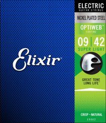 Elixir 19002 OPTIWEB Super Light 9-42 stygos elektrinei gitarai