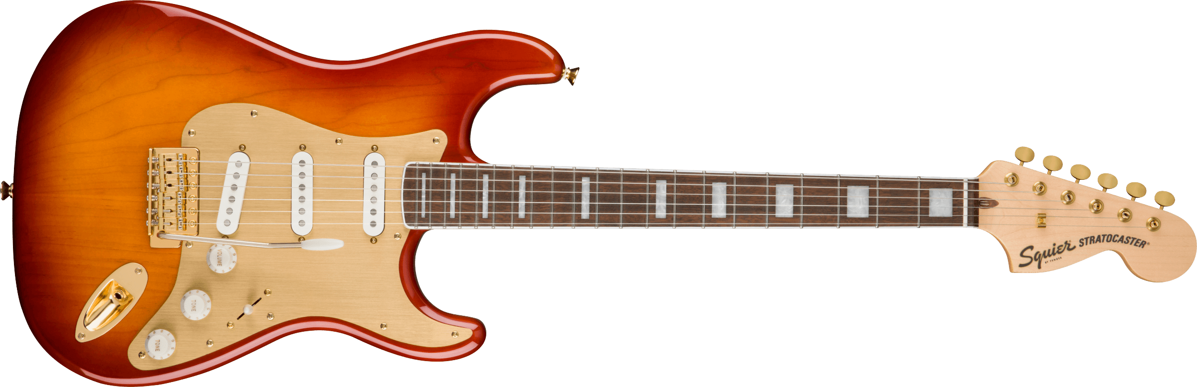 Squier 40th Anniversary Strat LRL Gold Edition GPG SSB elektrinė gitara